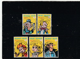 Delcampe - 3775/3779 70 Ans Sarou /70 Jaat Robbedoes Oblit/gestp Centrale - Gebraucht