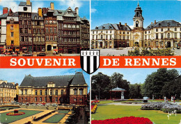 Delcampe - RENNES Vieilles Maisons Place Du Champ Jacquet L Hotel De Ville 2(scan Recto-verso) MA2111 - Rennes