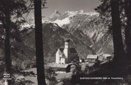 Delcampe - Österreich Bartholomäberg Kirche Alpenpanorama Real Photo Unposted #SDU946 - Schruns