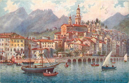 Delcampe - 06* MENTON  Port (illust)                  MA84,0389 - Menton