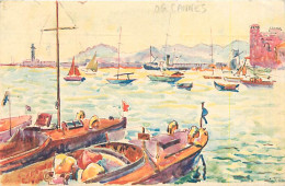 Delcampe - 06* CANNES Port  (illust)                   MA84,0357 - Cannes