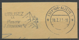 Delcampe - Luxembourg Marcophilie 1971 Y&T N°FL1971 02 19 - Michel N°PM1971 02 19 - Esch Sur Alzette, Utilisez La Poste Aérienne - Oblitérés