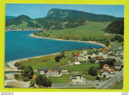 Delcampe - Suisse Lumières Et Couleurs Sur Le Lac De JOUX L'ABBAYE Et Le Dent De Vaulion Hôtel De Ville VOIR DOS - L'Abbaye