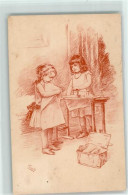 Delcampe - Sign. Fröschl Kinder Bügeln AK Bügeleisen 1944 - 39192764 - Sonstige & Ohne Zuordnung