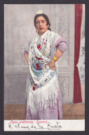 Delcampe - Vintage Postcard, National Costume, Spain, Andalusian, Soledad - Trachten