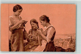 Delcampe - WK I Mädchen Stricken Für Das Vaterland Sign. Georg Jahn Stricken Künstl... - 39193144 - Sonstige & Ohne Zuordnung