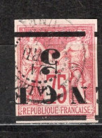 Delcampe - - Nlle CALEDONIE - 1883- YT N°7b- Oblitéré - Rose - Surcharge  Renversée - Gebraucht