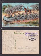 Delcampe - Vintage Postcard WWI Engineers Pontonier Bridge Feldpost Pionier Regt 30 - Weltkrieg 1914-18