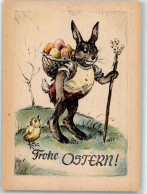 Delcampe - Tiere Vermenschlicht Osterhase Küken Spazierstock Ostereier Ostern - 39274947 - Sonstige & Ohne Zuordnung
