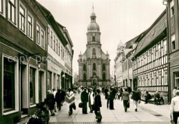 Delcampe - Suhl Thueringer Wald Steinweg Und Ev Kirche Zum Hl Kreuz - Suhl
