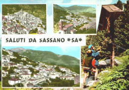 Delcampe - Ei501 Cartolina Sassano,4 Vedute,provincia Di Salerno - Salerno
