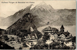 Delcampe - 6362 Stansstad 1915 Foto AK Hotel Kurhaus Fürigen Pilatus - 10742462 - Stansstad