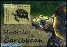 Delcampe - Grenada Grenadines 2011 Red Footed Tortoise S/s, Mint NH, Nature - Animals (others & Mixed) - Reptiles - Turtles - Grenada (1974-...)