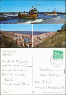 Delcampe - Zinnowitz Kölpinsee Fischerboote, Zempin Strand, Strand G1982 - Zinnowitz