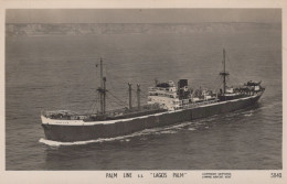 Delcampe - Ship PALM LINE SS LAGOS PALM Steamer Unposted #SEH638 - Dampfer