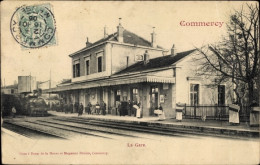 Delcampe - CPA Commercy Lothringen Meuse, Bahnhof, Gleisseite - Sonstige & Ohne Zuordnung