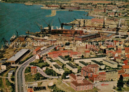 Delcampe - KIEL  CITY Jugendherberge Werften Fliegeraufnahme - Kiel
