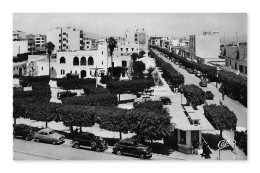 Delcampe - Meknès – Place Lyautey Et Avenue De La République, CPA, Maroc - Meknes
