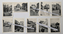 Delcampe - Photo Originale 1954 Lot De 10 Dinard 35 Ille Et Vilaine Cavalcade Fête Habitants Enfants Char Tracteur - Dinard