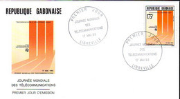 Delcampe - GABON 0758 Fdc Journée Des Télécoms, UIT - Télécom