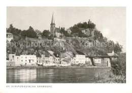 Delcampe - Saarburg Saar Ev. Diasporakirche Uferpartie An Der Saar Dankopferspende Gustav A - Saarburg