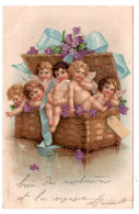 Delcampe - Corbeille D' Angelots - Angels