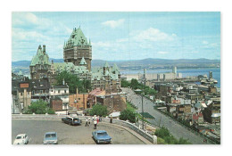 Delcampe - Québec, Panorama Depuis Le Cap Diamant, Château Frontenac, CPA, Canada - Québec - Château Frontenac