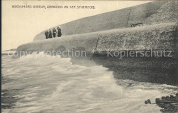 Delcampe - BORKUM Nordseebad Niedersachsen Brandung An Der Sturmecke - Borkum