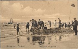 Delcampe - BORKUM Nordseebad Niedersachsen Strandleben Der Kinder - Borkum