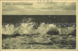 Delcampe - BORKUM Nordseebad Niedersachsen Brandung Am Aussenstrande - Borkum