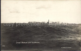 Delcampe - BORKUM Nordseebad Niedersachsen Blick Zur Insel Von See Aus Leuchtturm - Borkum