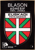 Delcampe - PAYS BASQUE , EUSKADI , Blason Adhesif, Autocollant , Ville Et Provinces De France - Sonstige