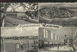 Delcampe - Norderney Nordseebad Kurhaus Wellenbad Weststrand Fliegeraufnahme - Norderney