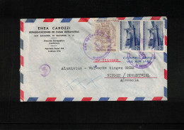 Delcampe - Ecuador Interesting Airmail Letter To Germany - Ecuador