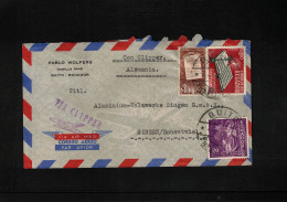 Delcampe - Ecuador Interesting Airmail Letter To Germany Via Clipper - Ecuador