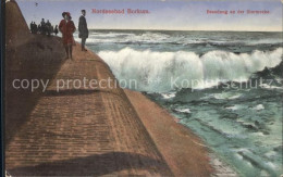 Delcampe - BORKUM Nordseebad Niedersachsen Brandung Sturmecke - Borkum