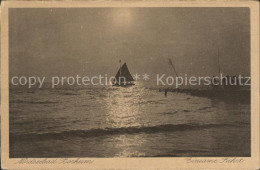 Delcampe - BORKUM Nordseebad Niedersachsen Segelboot - Borkum