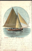 Delcampe - BORKUM Nordseebad Niedersachsen Segelboot - Borkum