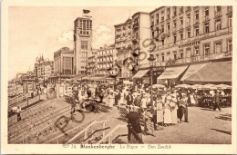 Delcampe - Blankenberge - "La Digue — Den Zeedijk" - Drukke Promenade Aan De Zeedijk - Blankenberge