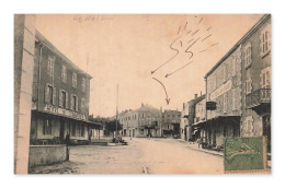 Delcampe - Rive-de-Gier – Place Et Hôtels Du Commerce Et Du Louvre – France - Rive De Gier