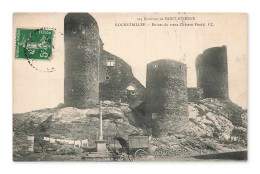 Delcampe - Rochetaillée, Ruines Du Vieux Château Féodal, Environs De Saint-Étienne — CPA France - Rochetaillee