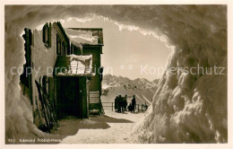 Delcampe - Nebelhorn Edmund Probst Haus Im Winter - Oberstdorf
