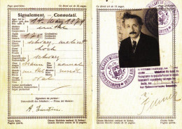 Delcampe - ALBERT EINSTEIN | Swiss Passport Passeport Reisepass | Collectors Copy - Ultra Realistic - Documenti Storici