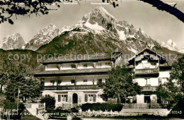 Delcampe - Mittenwald Bayern Gasthof Zur Bruecke Gegen Wettersteingebirge Huber Karte Nr. 1 - Mittenwald