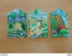 Delcampe - Très Beau Petit Lot De 3 Timbres Extraits Des Blocs Parcs Oblitérés Ayant Réellement Circulé - Gebraucht