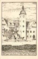 Delcampe - Freiberg Sachsen Rathaus U. Marktbrunnen Kunstdruck - Freiberg (Sachsen)