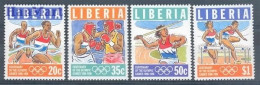 Delcampe - Liberia 1996 Mi 1656-1659 MNH (ZS5 LBR1656-1659) - Athlétisme