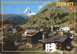 Delcampe - Zermatt VS Dorfpartie Mit Matterhorn - Sonstige & Ohne Zuordnung