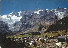 Delcampe - Saas-Fee Mit Alpenpanorama - Sonstige & Ohne Zuordnung