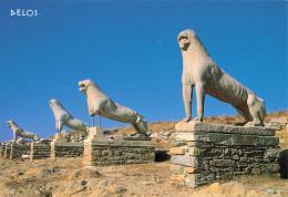 Delcampe - GRECE - Delos - Terrace Of The Lions - Statue - Sanctuaire Panhellénique - Monum - Griechenland